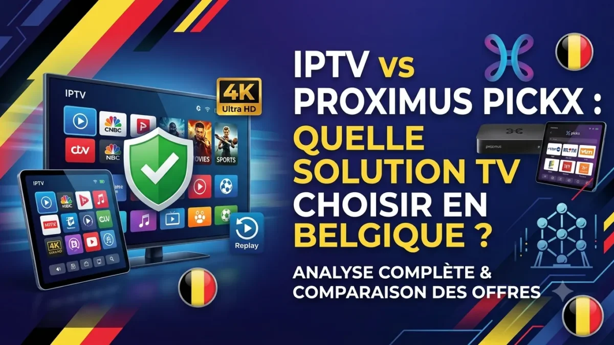 IPTV vs Proximus Pickx : quelle solution TV choisir en Belgique ?