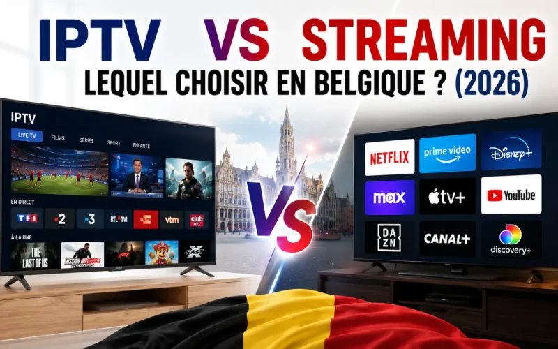 IPTV vs streaming : lequel choisir en Belgique ? (2026)